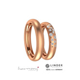 Gold Trauringe in Weissgold, Gelbgold und Roségold mit Brillant